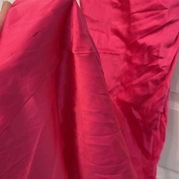 SER.O.YA Emma Silk Dress in Fuchsia Purple - Picture 6 of 6